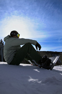 Snow boarding in Breckenridge, CO